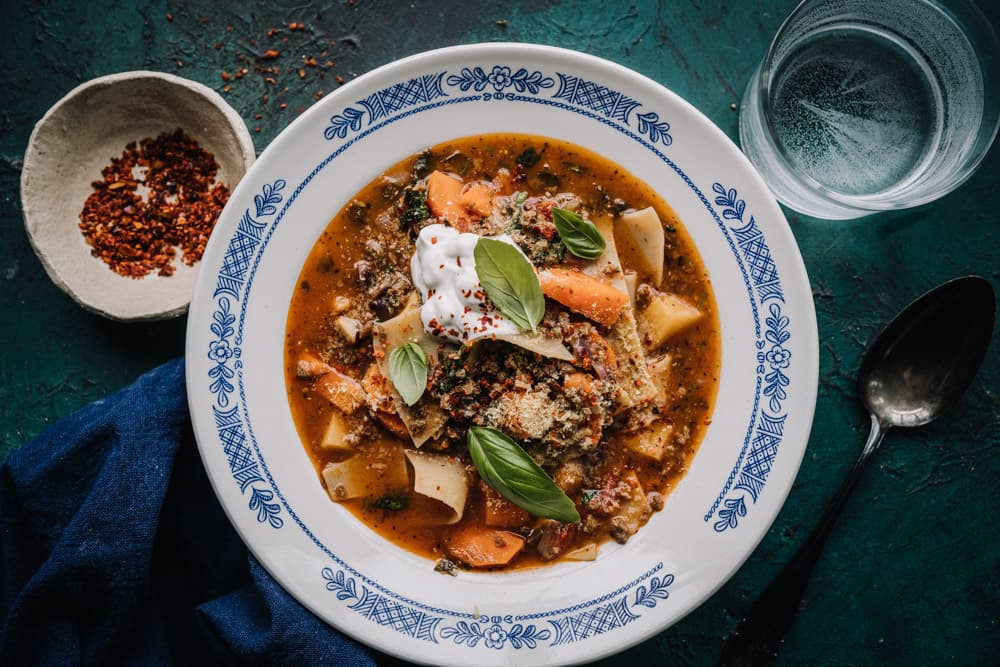 Annoskuva reseptille lasagnekeitto