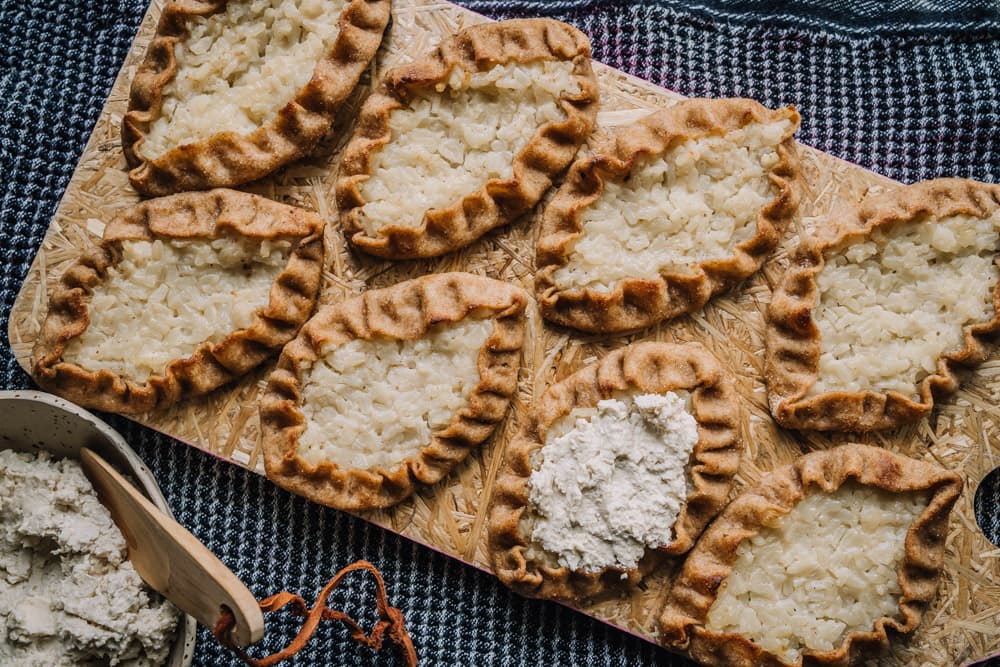 Annoskuva reseptille riisipiirakat, karjalanpiirakat