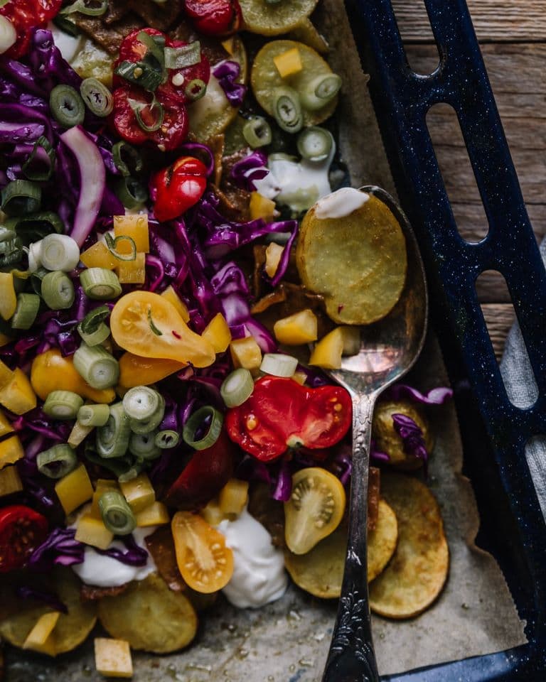 Annoskuva reseptille curry-perunanachot