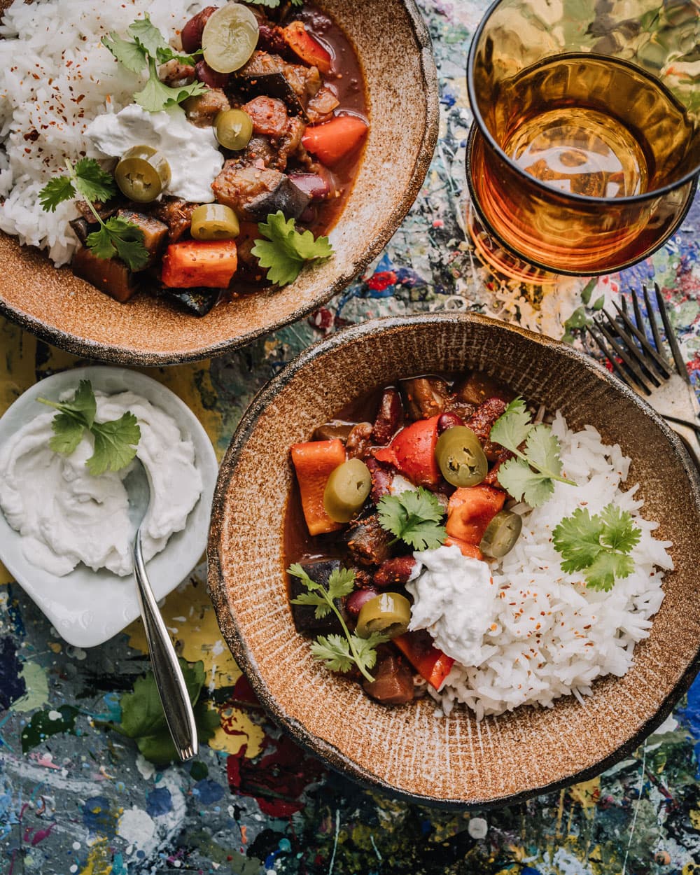 Annoskuva reseptille chili con munakoiso