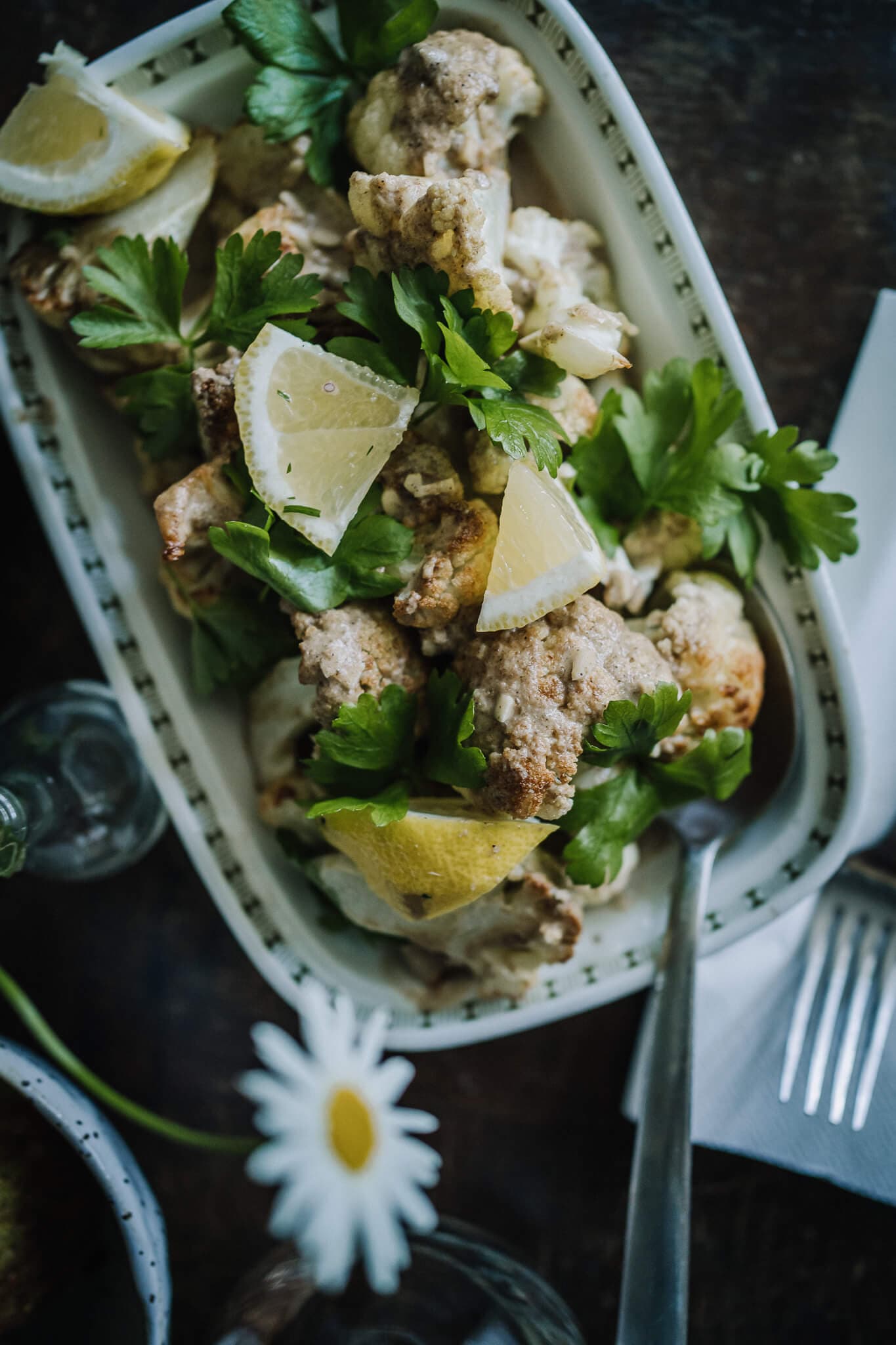 Annoskuva reseptille friteeratut kukkakaalit