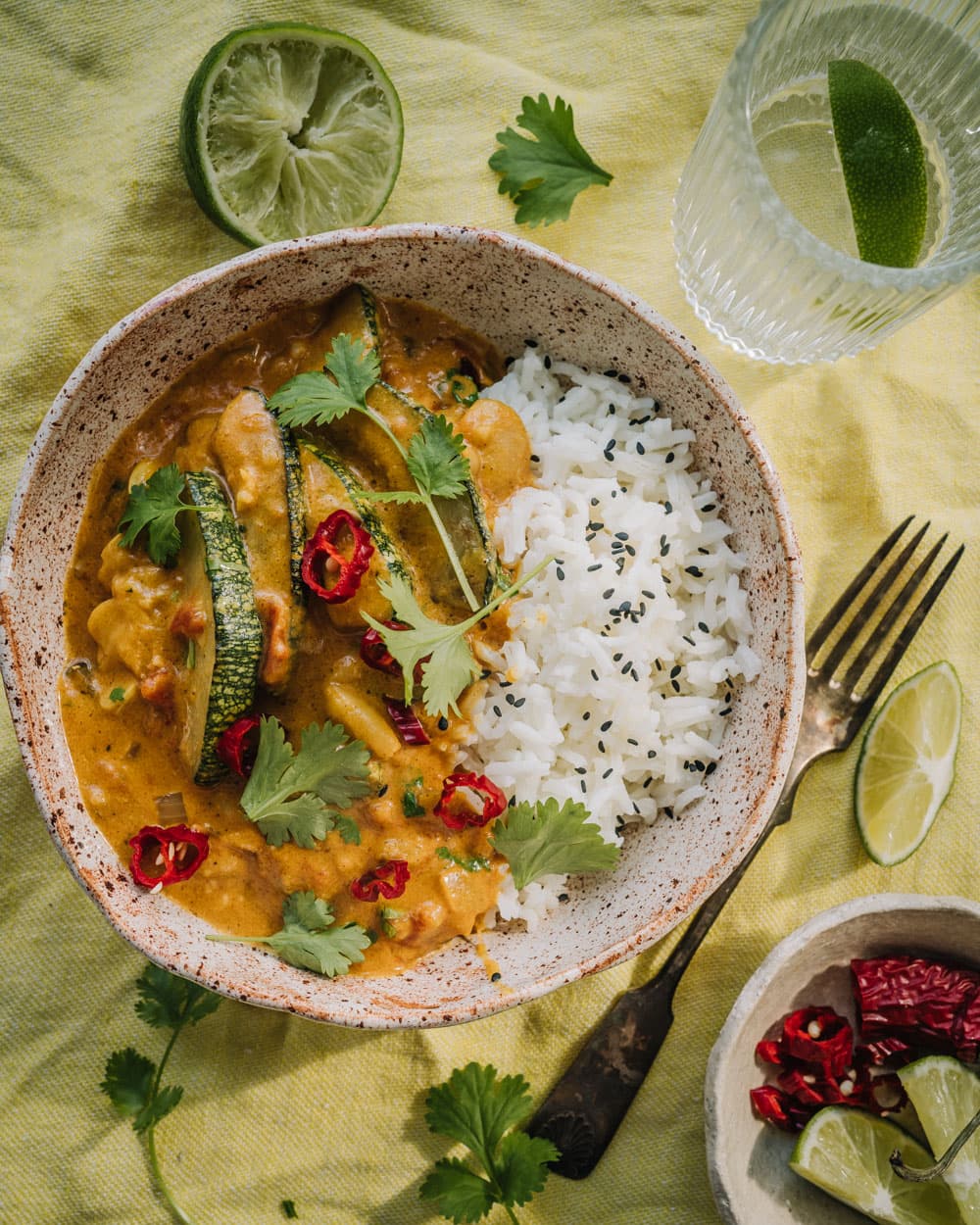 Annoskuva reseptille kesäkurpitsa-papucurry