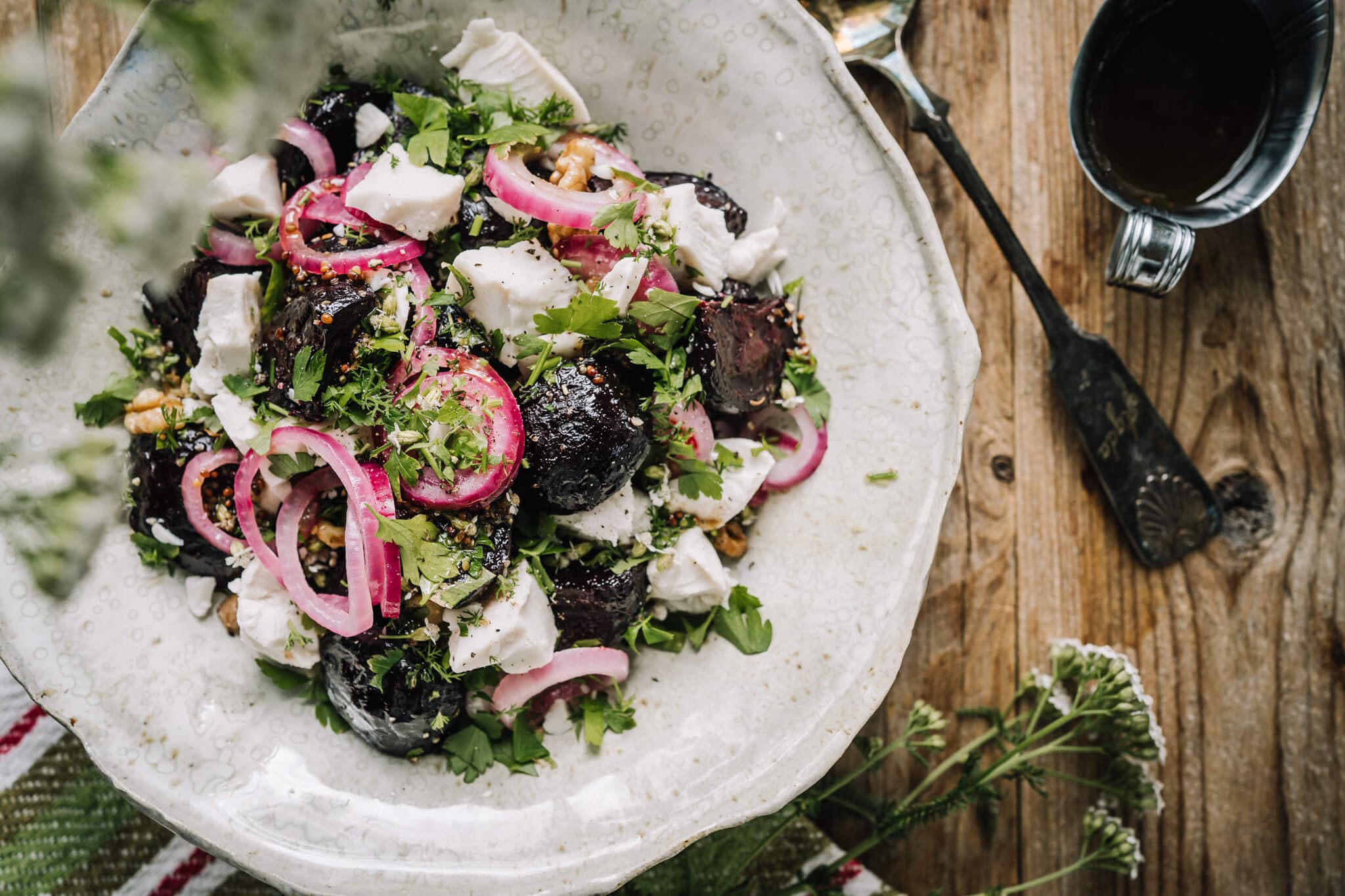 Annoskuva reseptistä Lämmin punajuuri-fetasalaatti kategorialle resepti