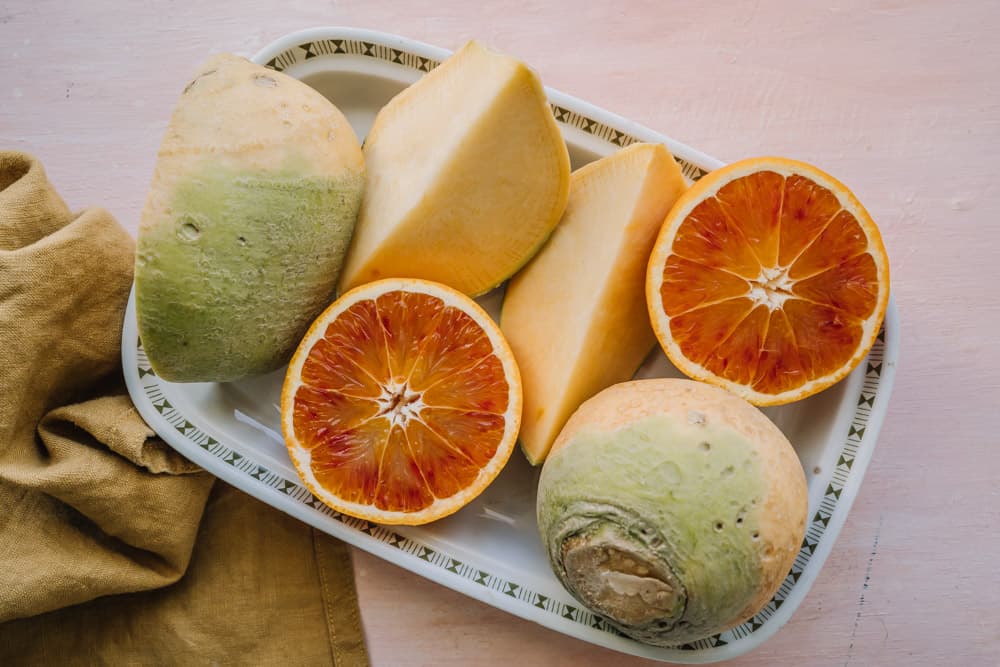 Annoskuva reseptistä lanttu ja veriappelsiini kategorialle artikkeli