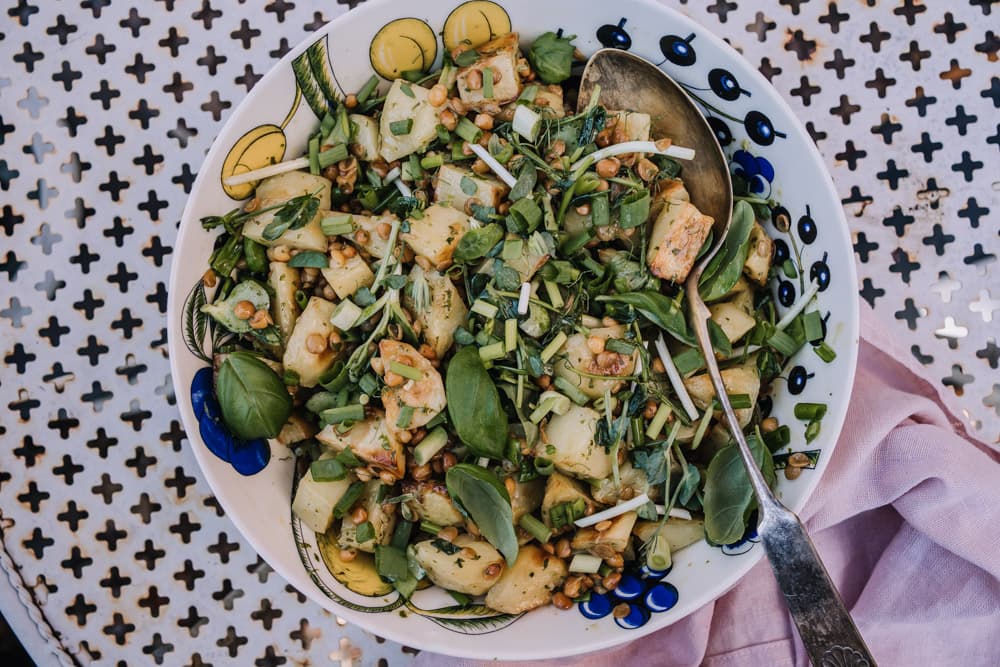 Annoskuva reseptistä linssi-perunasalaatti kategorialle resepti