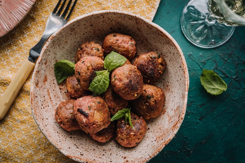 Annoskuva reseptistä mintulla maustetut kasvisjauhispyörykät kategorialle resepti