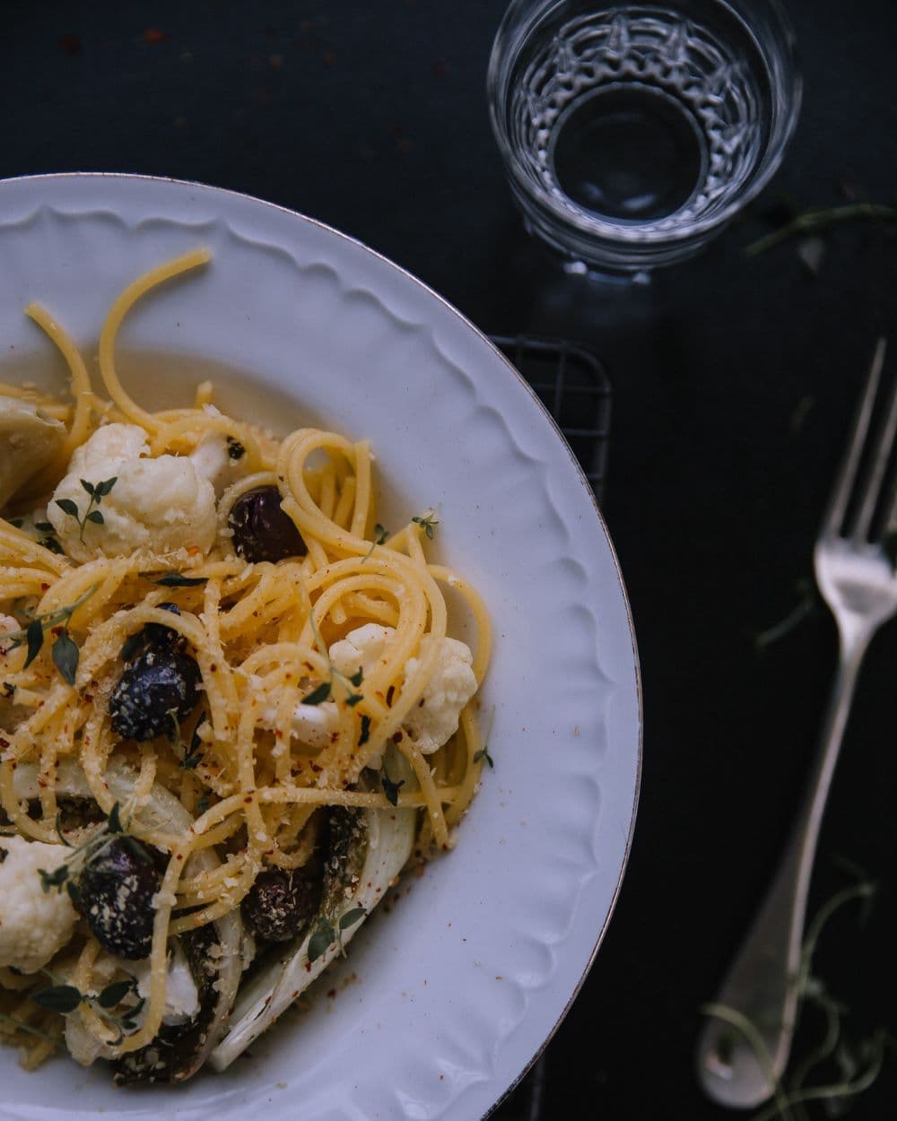 Annoskuva reseptille paahdettu kukkakaalipasta