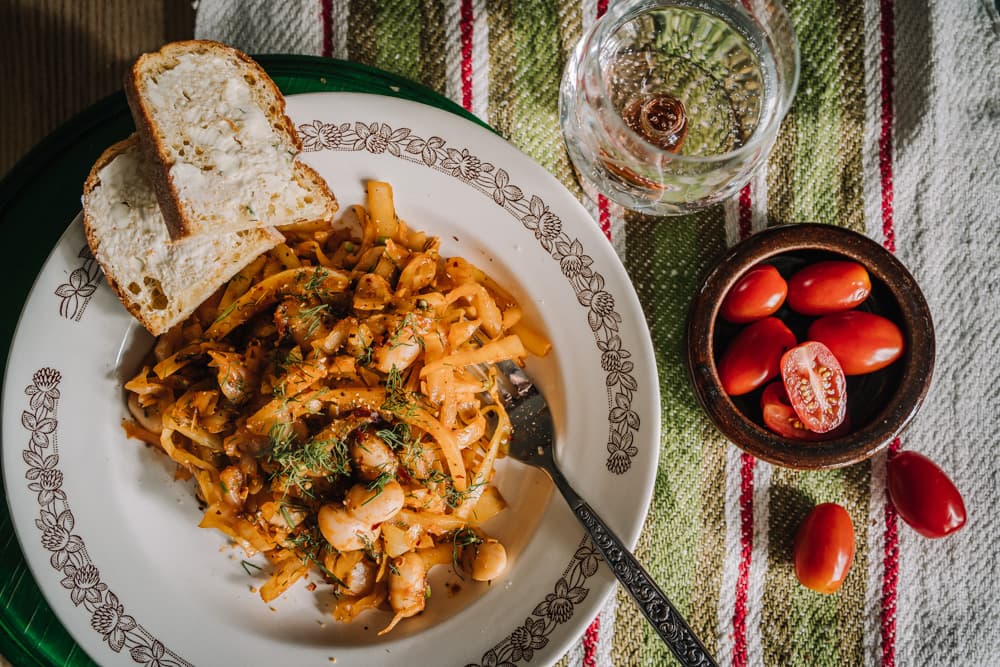 Annoskuva reseptistä savuinen papu-kaalipaistos kategorialle resepti