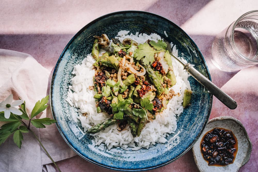 Annoskuva reseptistä soijarouhe-parsawokki kategorialle resepti