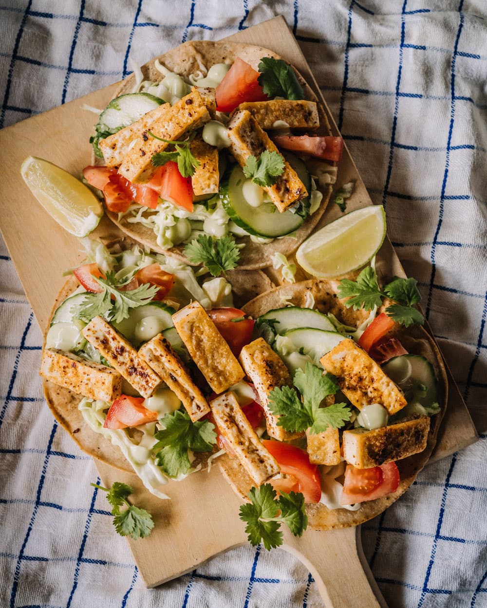 Annoskuva reseptille vegaaniset halloumitacot