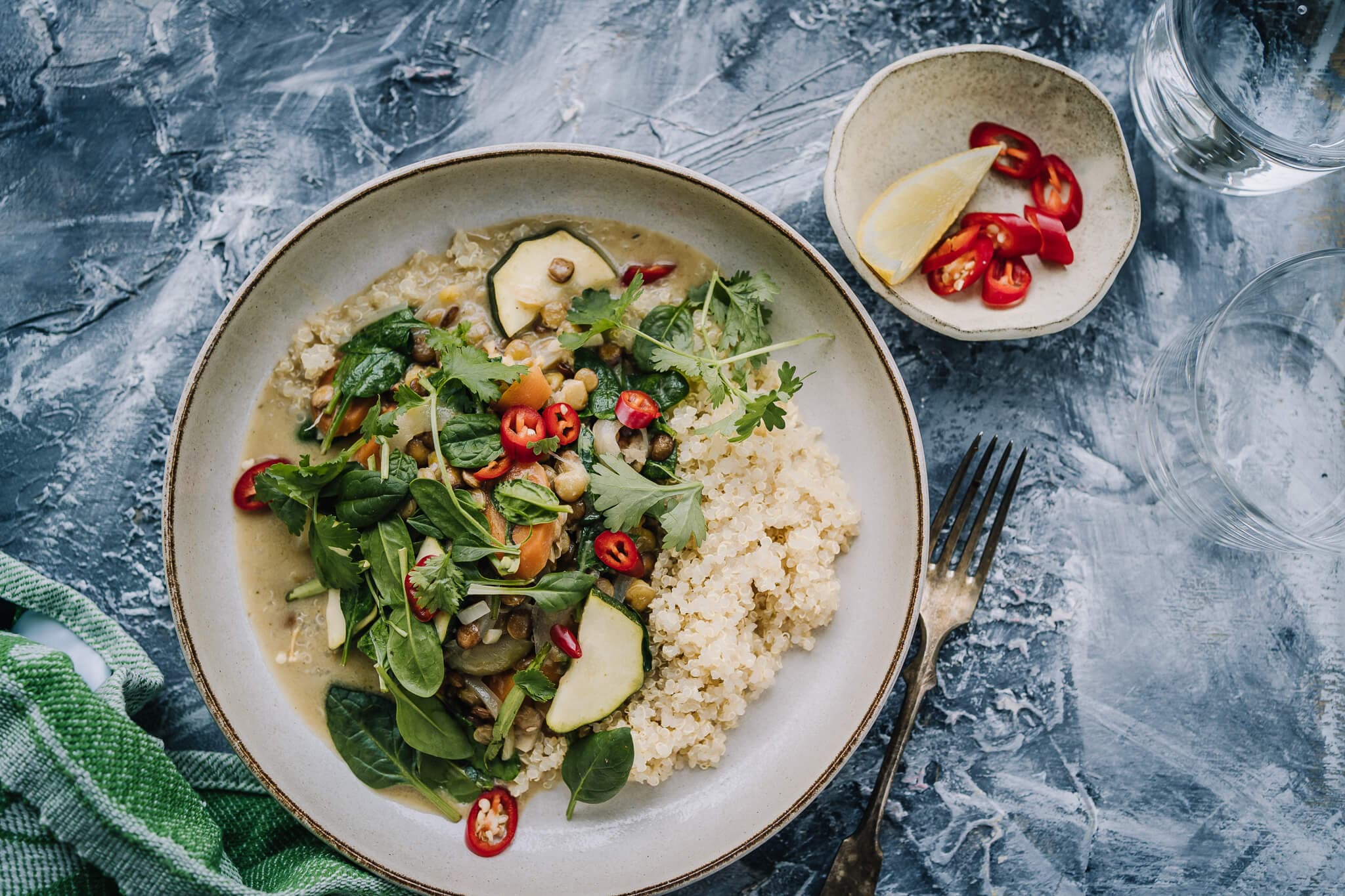 Annoskuva reseptistä vihreä linssicurry kategorialle resepti