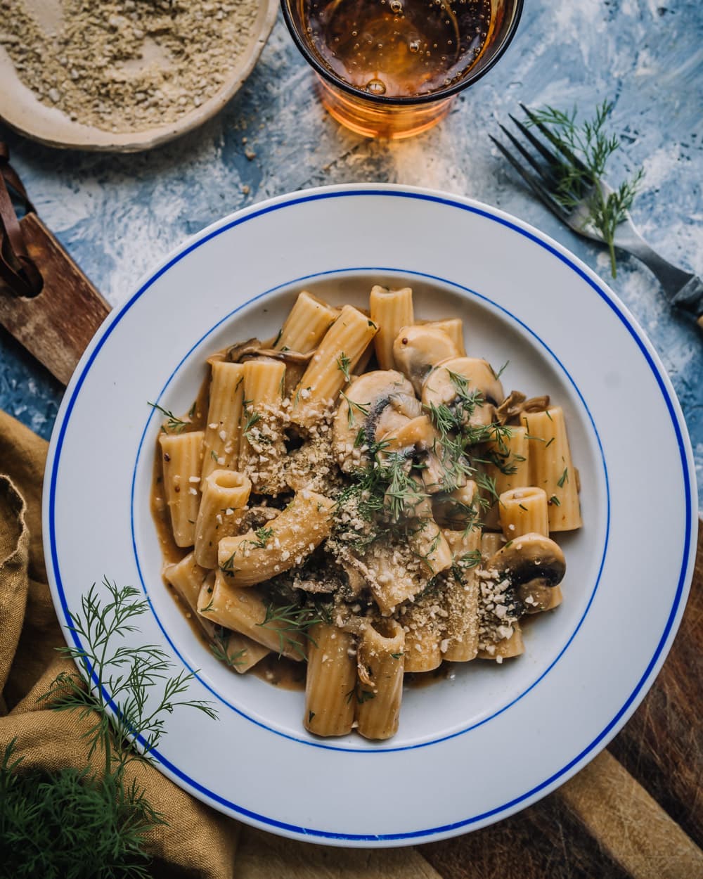 Annoskuva reseptille yhden pannun sienipasta