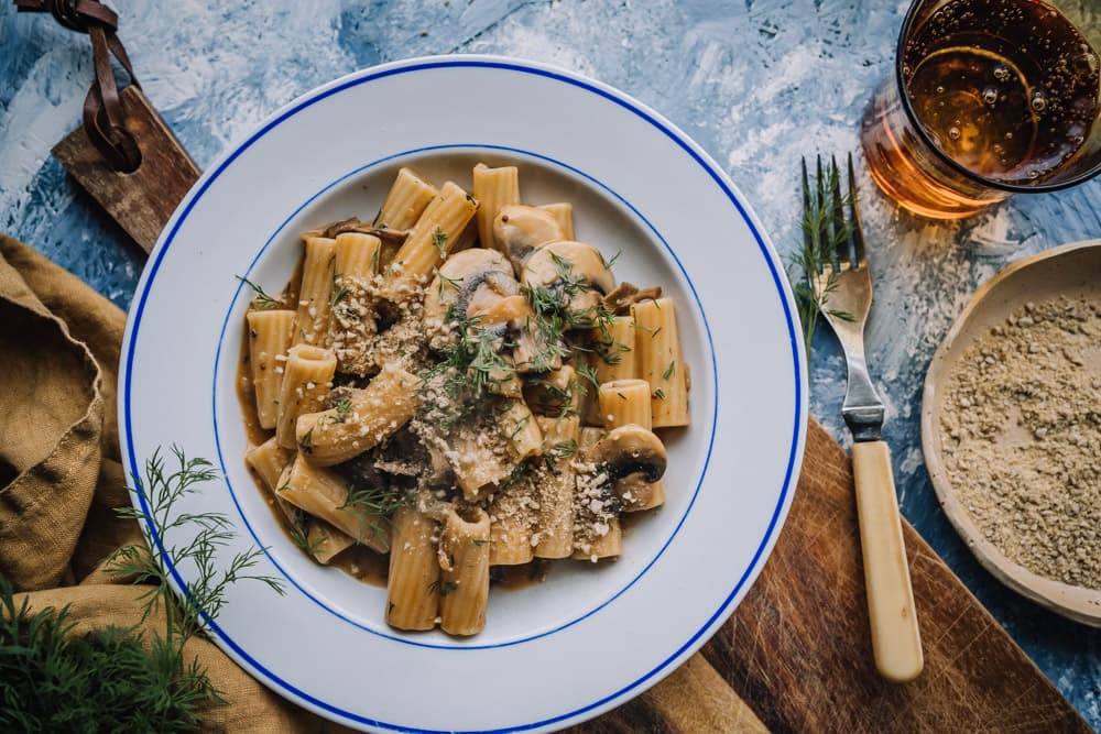 Annoskuva reseptistä yhden pannun sienipasta kategorialle resepti