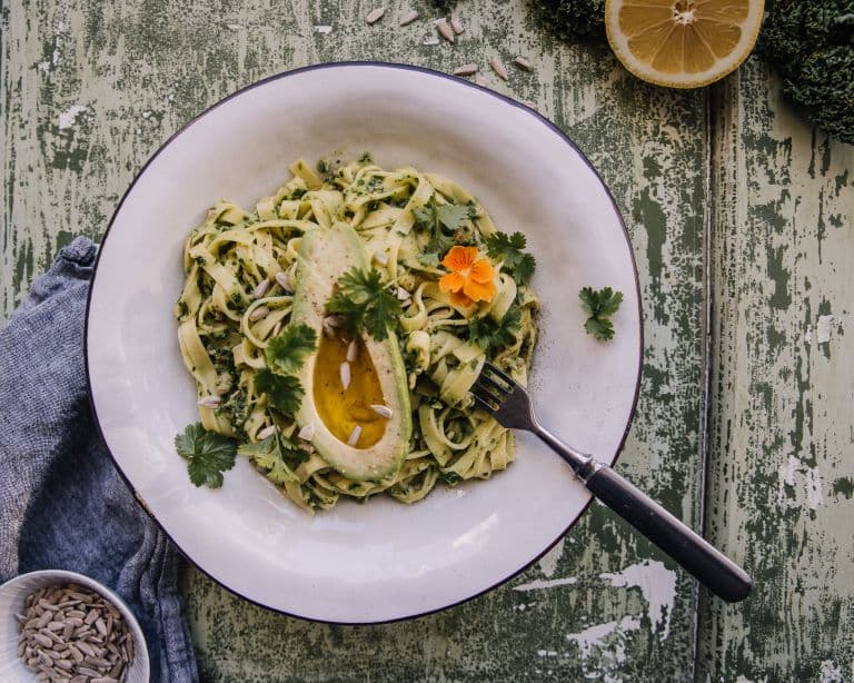 Annoskuva reseptistä avokadopestopasta kategorialle pasta