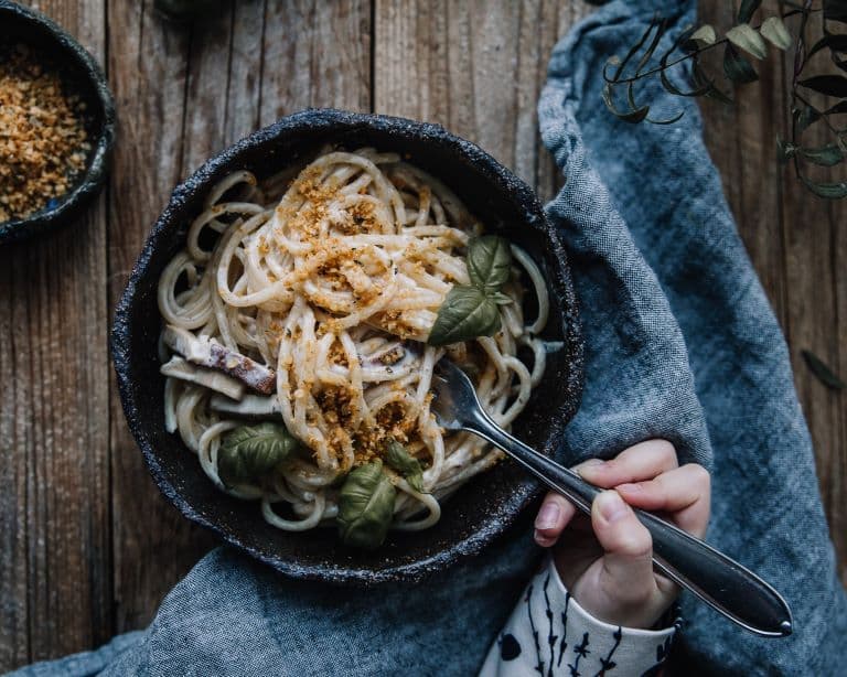 Annoskuva reseptille savutofu carbonara