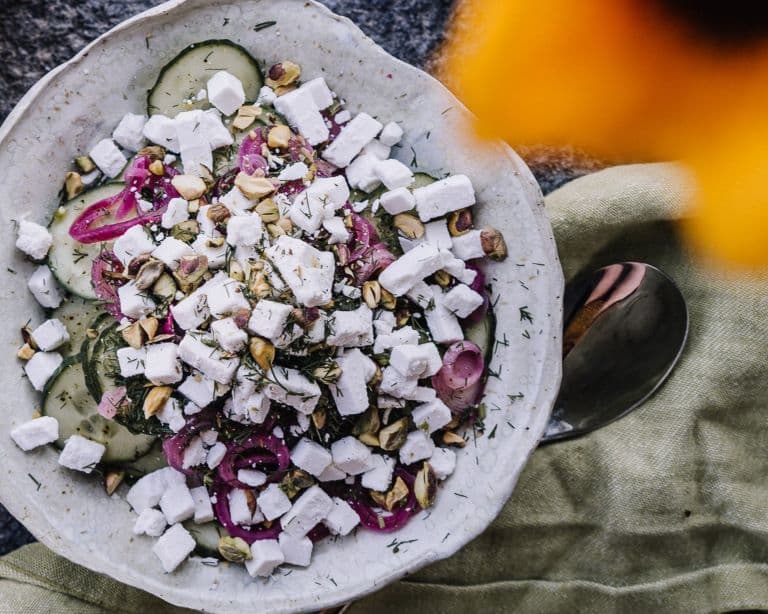 Annoskuva reseptille kurkku-fetasalaatti