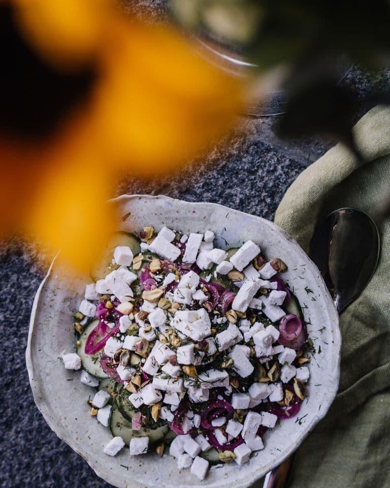 Annoskuva reseptille kurkku-fetasalaatti