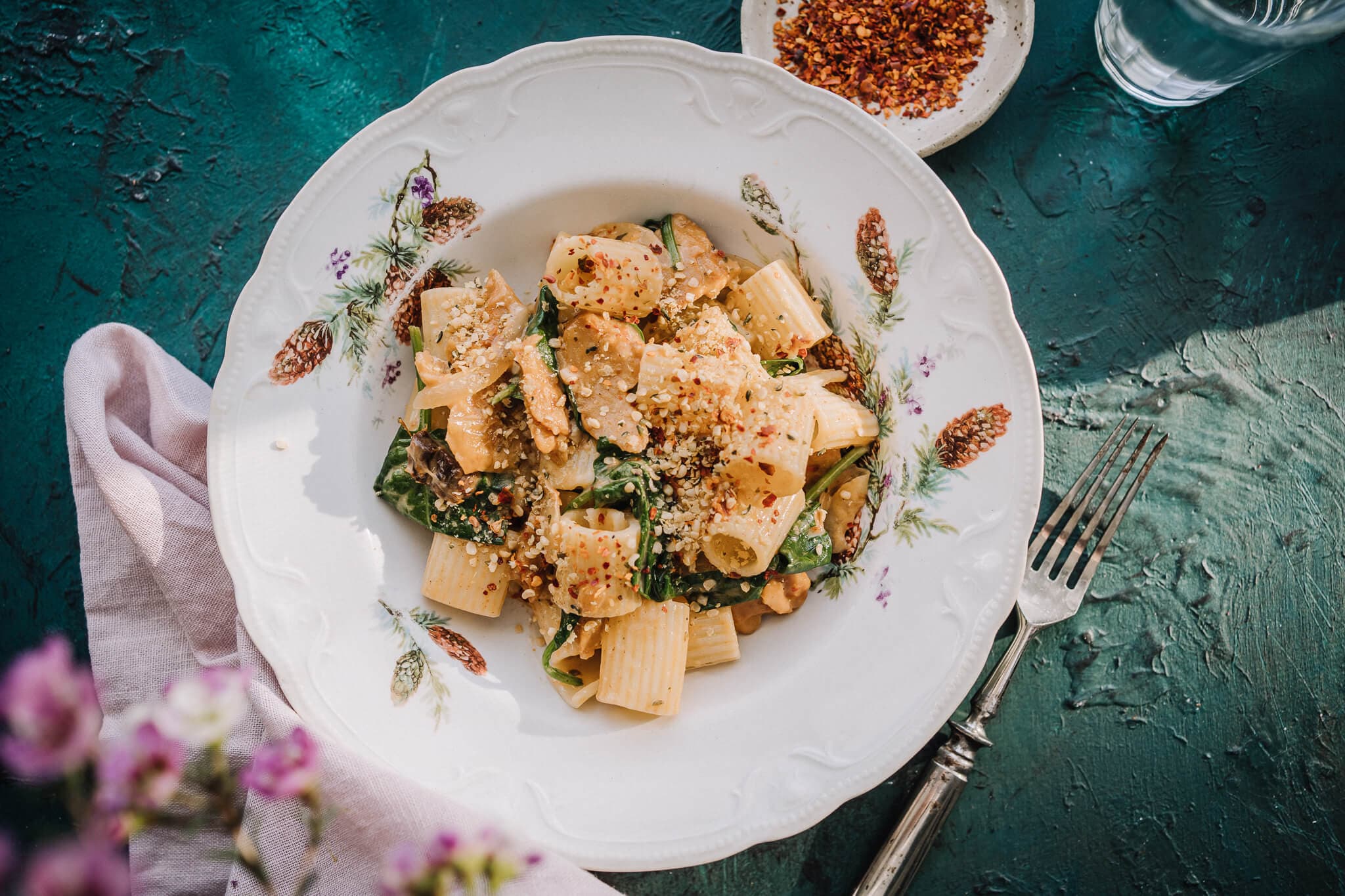 Annoskuva reseptille vegekana-pinaattipasta