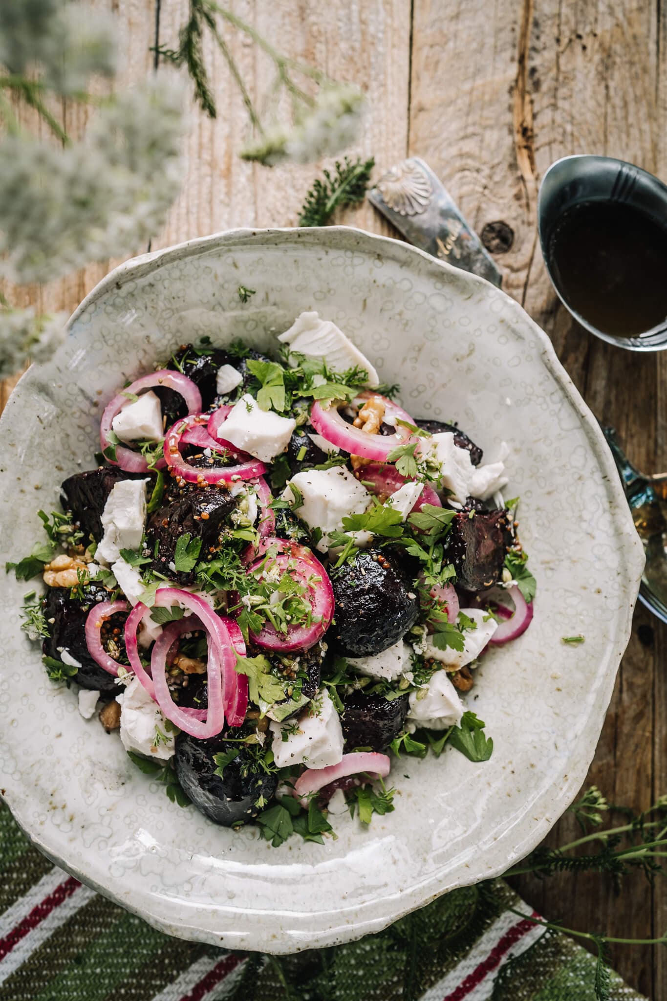 Annoskuva reseptille Lämmin punajuuri-fetasalaatti