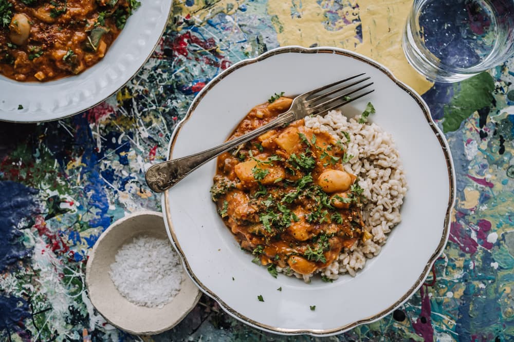 Annoskuva reseptille maapähkinävoi-kurpitsapata