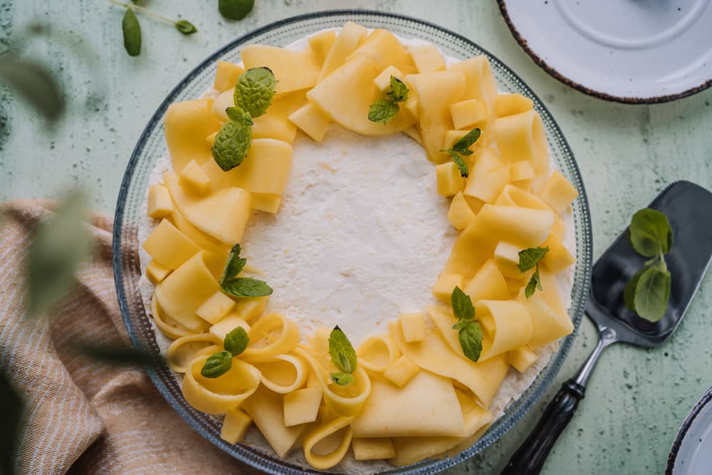 Annoskuva reseptille mangoinen sitruunajuustokakku