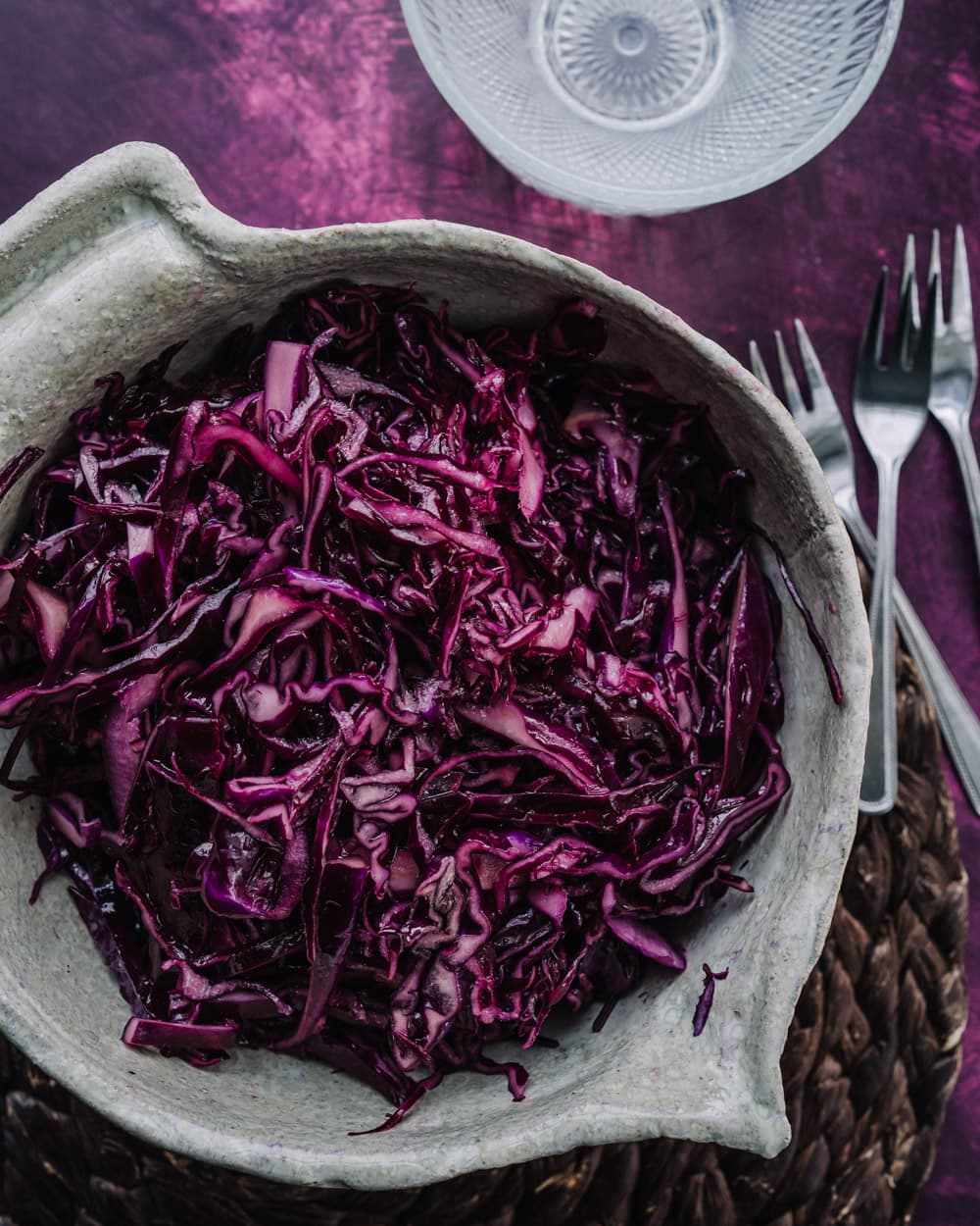 Annoskuva reseptille marinoitu punakaalisalaatti