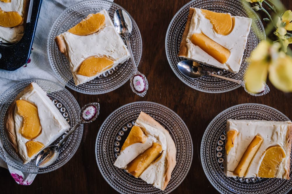 Annoskuva reseptille persikka-rahkapiirakka