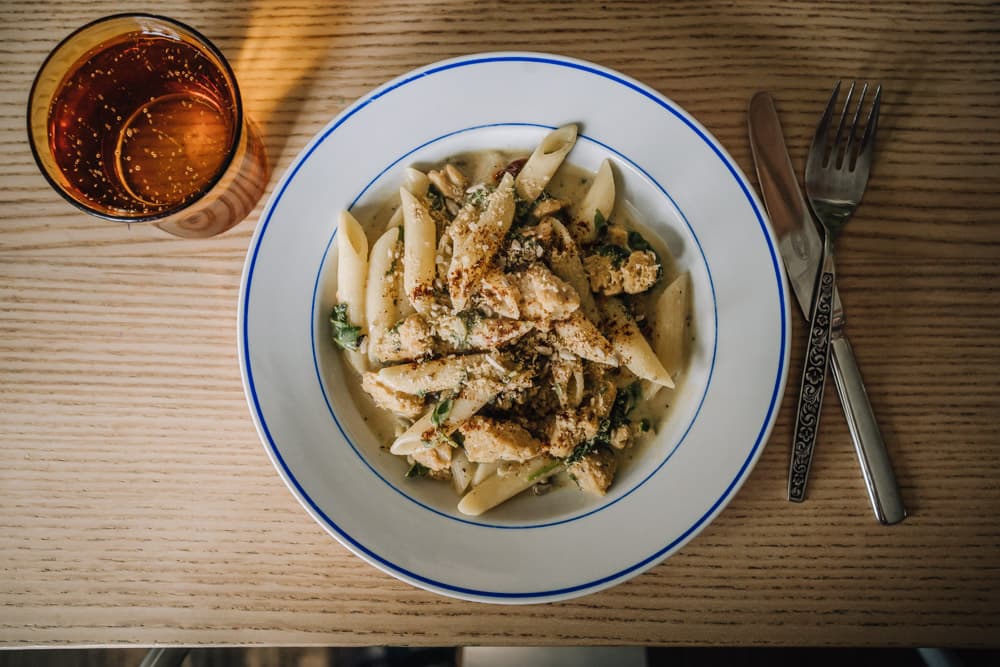 Annoskuva reseptille soijasuikale-vuohenputkipasta