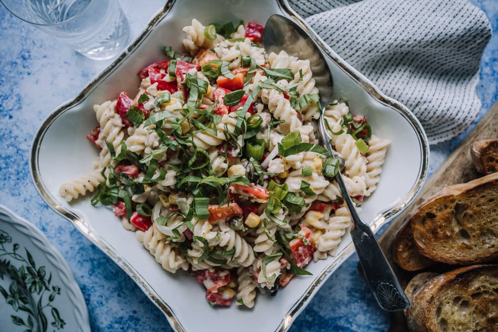 Annoskuva reseptille tonnikalaton pastasalaatti