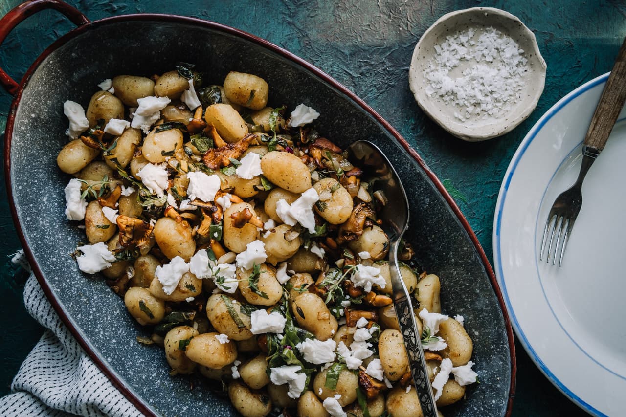 Annoskuva reseptille kantarelli-gnocchipaistos