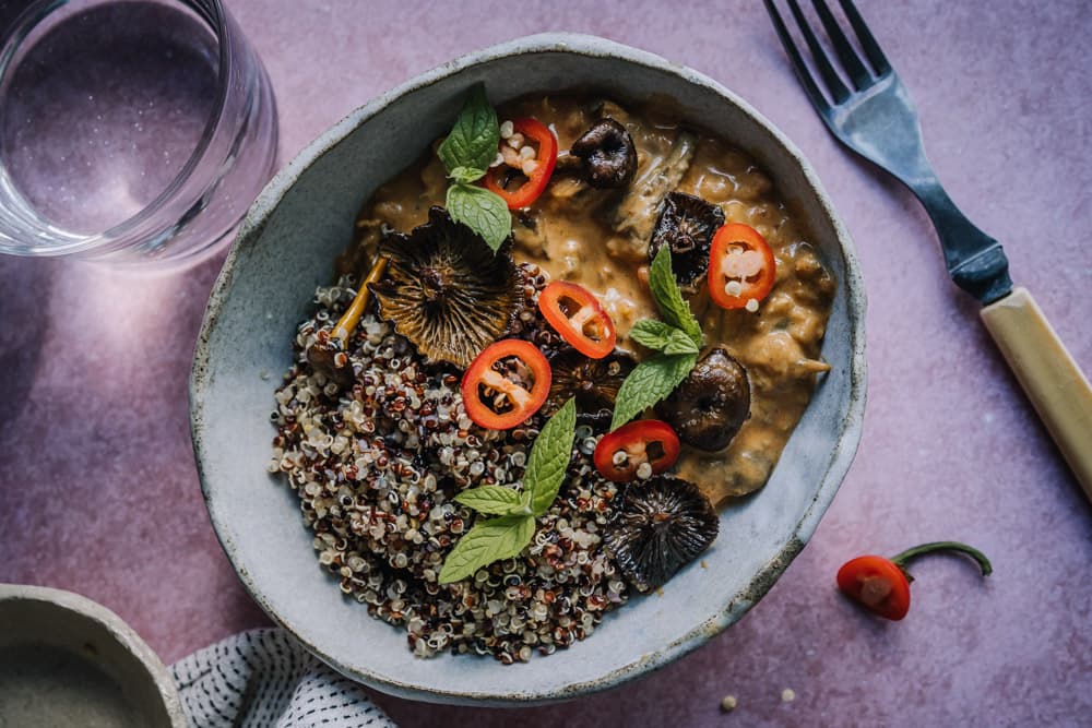 Annoskuva reseptille munakoiso-suppilovahverocurry