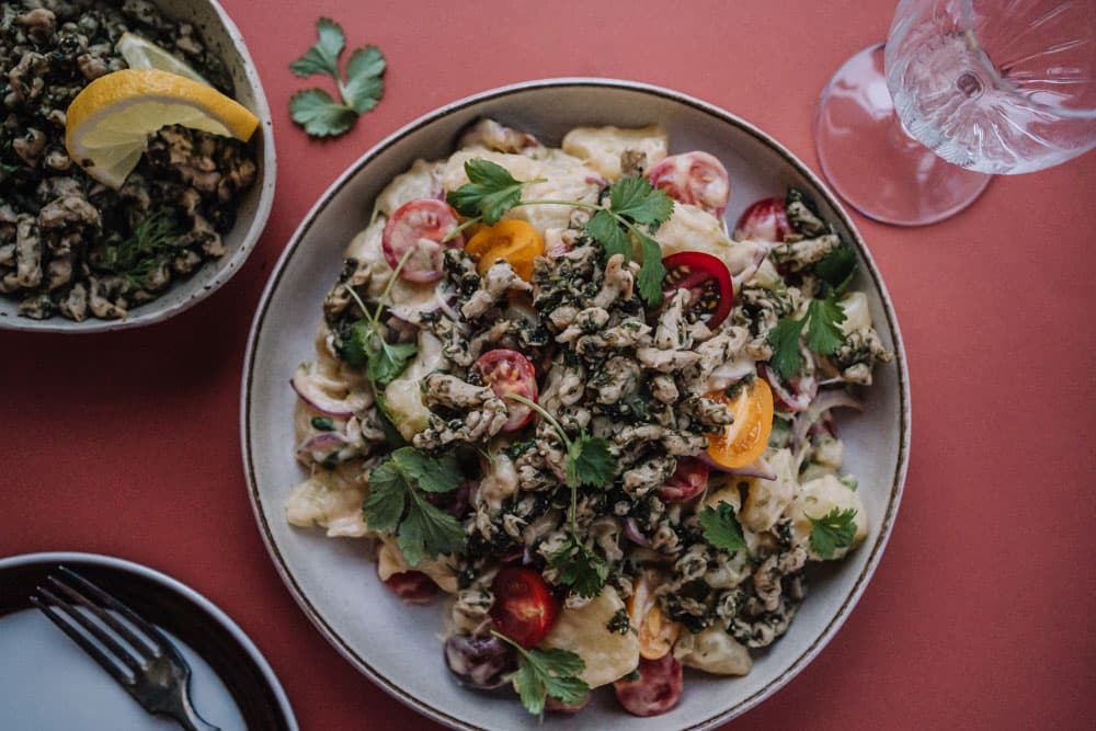 Annoskuva reseptille tom yum -perunasalaatti