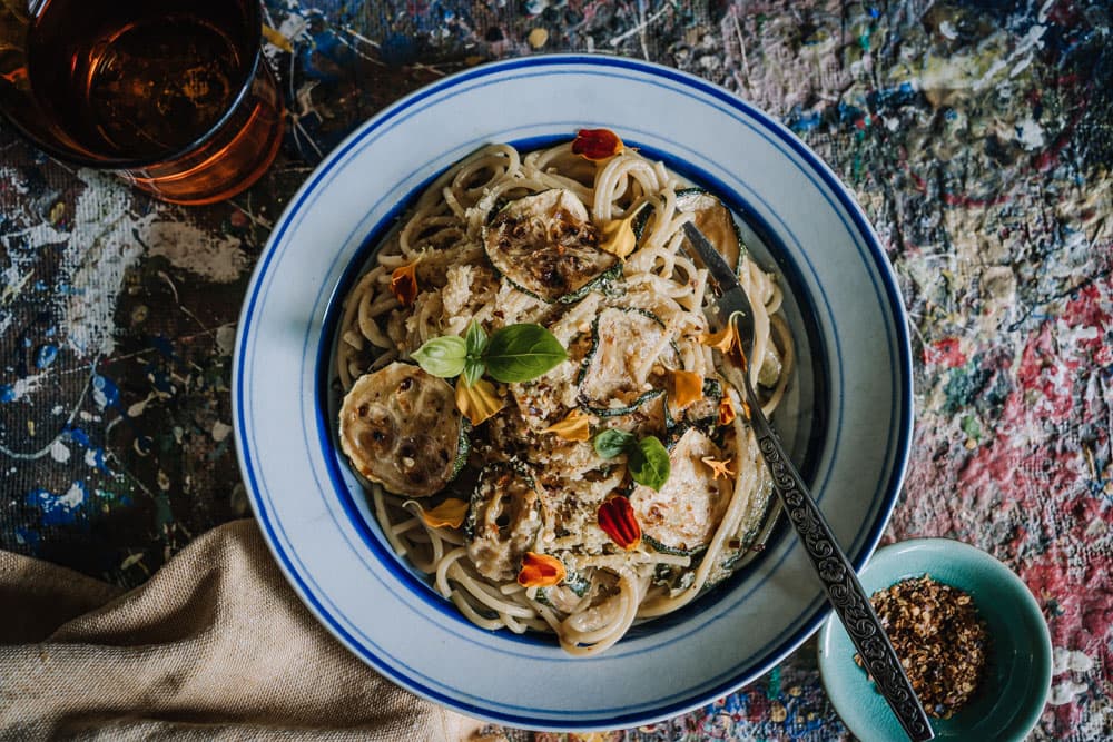Annoskuva reseptille spaghetti alla nerone