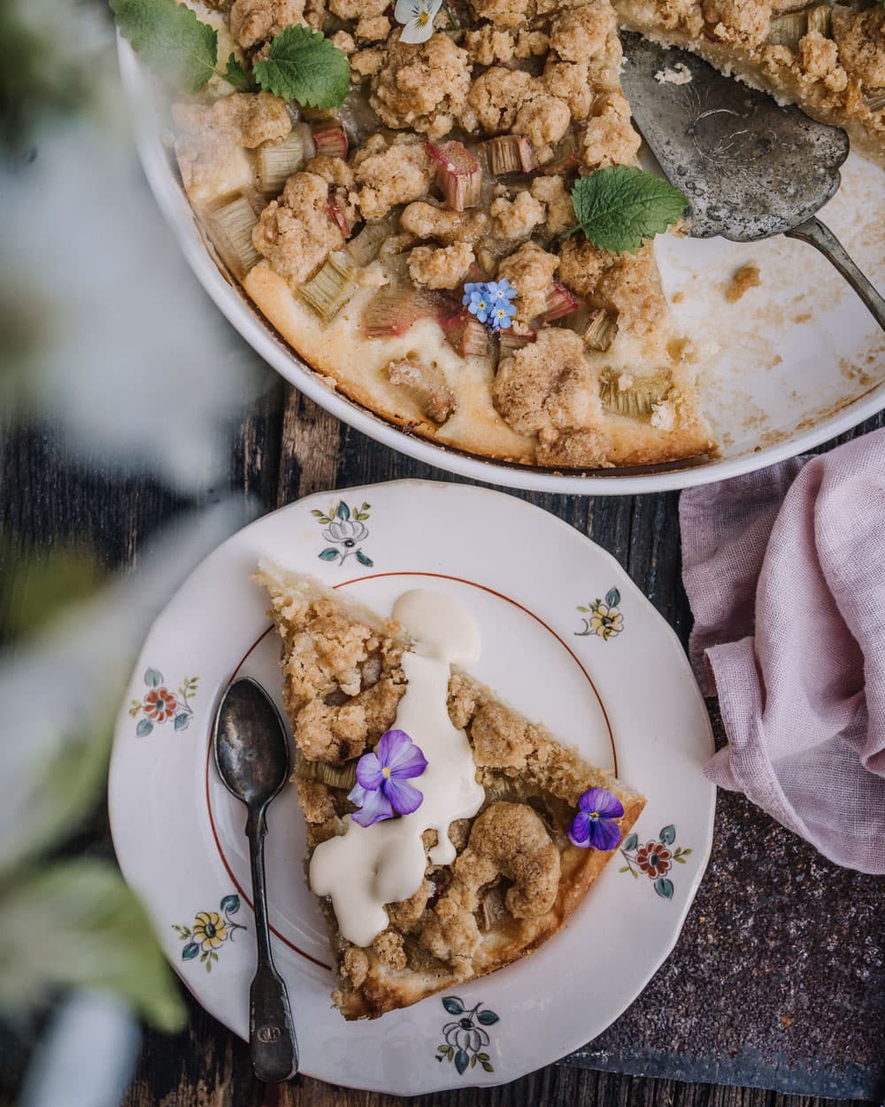 Annoskuva reseptille gluteeniton raparperipiirakka