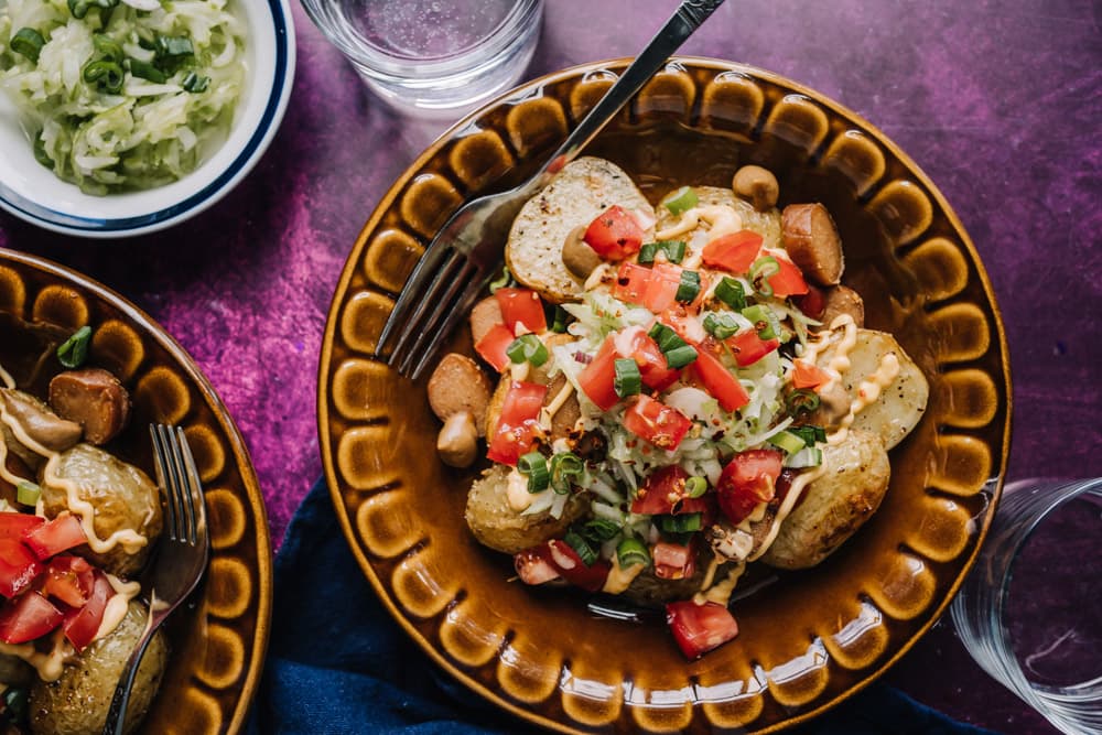 Annoskuva reseptistä kesäiset makkaraperunat kategorialle resepti