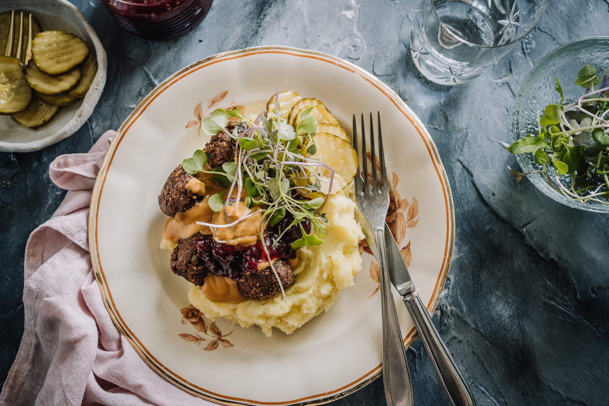 Annoskuva reseptistä papupyörykät ja ruskea kastike kategorialle resepti