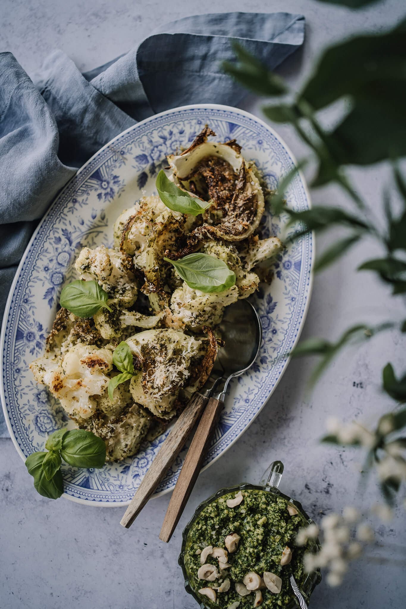 Annoskuva reseptille pestopaahdettu kukkakaali