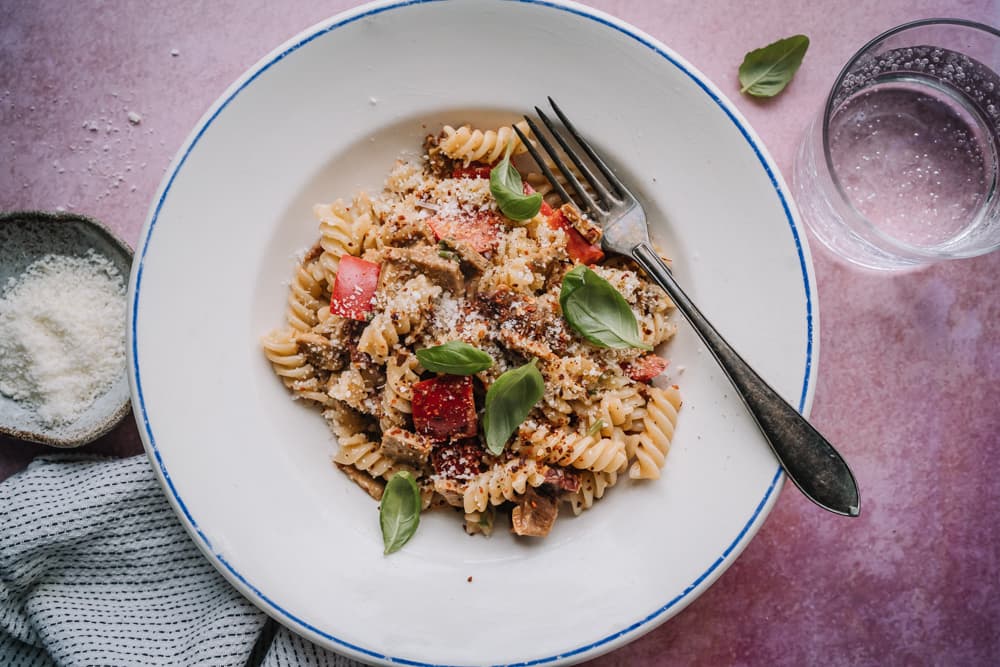 Annoskuva reseptistä seitanpasta kategorialle resepti