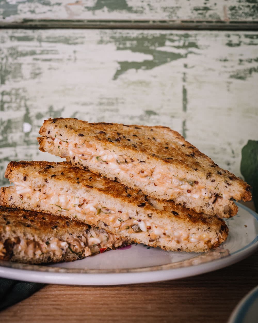 Annoskuva reseptille Vegaaniset tuna melt -leivät